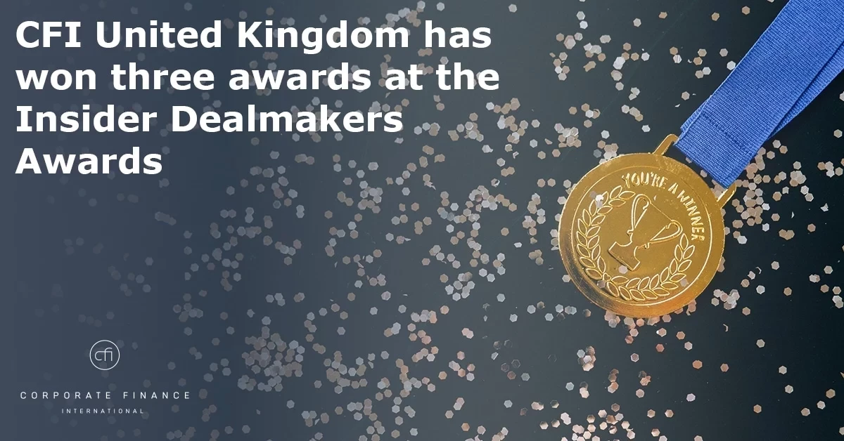 CFI United Kingdom has won three awards at the Insider Dealmakers Awards